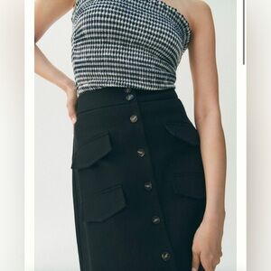 Anthropologie utility midi Skirt